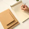 Notebook de papel Kraft em branco Pocketbook First Draft Book Sketchbook Supplies para escrever desenho (tamanho S)