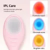 Polijsters escova de limpeza facial elétrica silicone sonic escovas de limpeza facial usb vibração massagem cuidados com a pele ipx6 à prova dwaterproof água