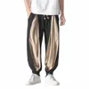 men Loose Jogging Pants 2022 New Fi Patchwork Harem Pants Male Vintage Sweatpants Men Cott Trousers Streetwear 5Xl O7Rt#