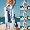 Men's Pants Trousers Summer Beach Long Swim Trunks Mens Above The Knee Board Shorts Big And Tall