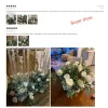 Decoration White Rose Green Willow Leaves Artificial Flower Ball Road Lead Floor Floral Wedding Welcome Sign Decor Hang Flowers Party Props