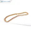 Tianyu ädelstenar anpassade Moissanite Diamond 2mm Chain 14k/18k gul guld tennisarmband