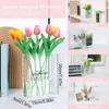 Vases Cleas Livre Vase Acrylique Plant Fleur Conteneur Home Chambre Bureau Décor pour Floral transparent