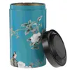 Storage Bottles Tinplate Tea Candy Containers Portable Canister Metal Pot Holder Coffee Bean Jar