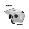 Motorhelmen Nieuwe Ridder Veiligheidsbescherming Jiekauble Lens Half Gezicht Motorhelm Van Abs Pc Maat M L Xl Xxl Drop Delivery Auto Otp7I