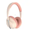 Headphones Earphones Headworn Bluetooth earphones full ear stereo printing retractable macaron color series H240326