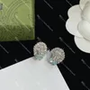 Clous en cristal complet femmes boucles d'oreilles en diamant boucles d'oreilles tête de Lion pour dame Designer marque Stud