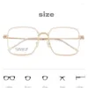 Solglasögon ramar Pure Titanium Eyeglass Frame Ultra Light Storframe Women's Optical Recept Glasses 55005