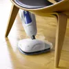 Reliable 200CU Floor - Serpillère Steamboy avec 2 tampons en tissu en microfibre, vadrouille à vapeur 1500 W pour carrelage et parquet, tête pivotante à 180 degrés, réservoir d'eau amovible,