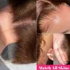 Pelucas delanteras de encaje marrón chocolate pelucas de cabello humano transparente 13x4 peluca frontal de color humano