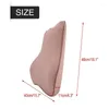 Car Seat Covers Office Chair Memory Foam Lumbar Back Support Cushion Pillow Beige