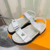 Designer Womens Fashion Sandals tofflor Kvinnor Slides Sexiga Sandaler Mens Luxurys Designers Real Leather Platform Sandal Flats Old Shoes Ladies Beach 35-45