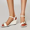 Sandals Women Wedges Shoes Casual Walking Dress Cozy 2024 Summer Fashion Outdoor Beach Flip Flops Chaussure Mujer Slides