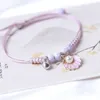 Braccialetti di collegamento Creativo fatto a mano Conchiglie di stelle marine Ciondolo di perle Regolare braccialetto Cavigliera Amicizia per gioielli di lusso da donna 2024