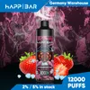 Vaper Bar 12000 sbuffi Buon gusto Vape Pen Mesh Coil E Sigaretta Potenza e schermo liquido Display Happ Bar originale di alta qualità 12k Puff Bar