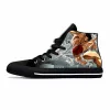 Stövlar anime manga tecknad baki The Grappler Hanma Baki Hot Casual Shoes High Top Lightweight Bortboard Shoes Män Kvinnor Sneakers