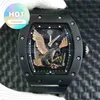 الذكور RM WRIST WATCH CALENDAR WRISTWATCH WATCH DATE Luxury Mens Mechanical Watch Business Leisure RM23-02