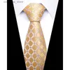Krawaty na szyję krawat dla mężczyzn dla mężczyzn w górnej klasie 7,5 cm krawat szyi formalny odzież nadrukowana Hombre jasnoniebieski Dzień Pamięci Y240325