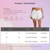 Skirts Womens Gothic Punk Mini Skirt Tie-Up Ruched Drawstring Irregular Hem Pleated Miniskirts With Safety Briefs Dance Party Clubwear