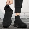 HBP Non-Brand Wholesale New Design Light Weight Knitting Sneakers Sports vietnam men casual sock shoes