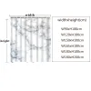カーテン防水シャワーカーテン生地ポリエステル大理石のストライプ印刷シャワーカーテン5色利用可能なバスルームシャワーカーテン