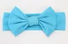 Headwear Wholesale Children's Cotton Hair Belt 16 Colors European and American Big Butterfly Bow Baby Elastic Headband free delivery LL