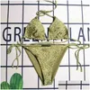 Women Swimodwear kobieta bikini moda jednoczęściowe garnitury stroju kąpielowego Backless y Kąpiec Kąpiec Projektant odzieży Rozmiar S-xl Drop dostawa appre Otib9