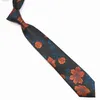 Neck Ties Neck Ties Novelty Mens Floral Tie Feather Red Blue Green Ties Leisure Business Daily Wear Wedding Party Dress Male Necktie Cravat Gift Y240325