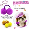 Vestuário para cães 100pcs arcos de cabelo acessórios de bola para pequenos cães de gato produtos de preparação de animais de estimação