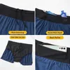 Shorts masculinos Shorts masculinos (S-2XL) Maratona Running Sprint Mens 2 em 1 Fast Fitness Slow Running Training Sprint com bolsa de cintura bolso traseiro 24325