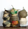 Sepetler Kıta el yapımı denizgül depolama sepeti saksı saksı rattan konteyner oyuncaklar organizatör tutucu çamaşır sepeti ev dekor dropshipping