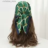 Bandanas Durag Lenços Luxo Impressão Cetim Lenço Quadrado de Seda para Mulheres Xaile Hijab Lenço Feminino Fita de Cabelo Bandana Moda Envoltório Bandana 2023 Novo Y240325