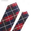 Cravatte Cravatte Cravatte sottili per uomo Donna Cravatta scozzese casual per matrimoni Affari Ragazzi Abiti Cravatta a righe jacquard Slim Uomo Cravatta Gravatas Y240325