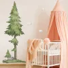 Autocollants 215 cm grand arbre forestier Stickers muraux chambre d'enfants chambre décor à la maison salon décoratif pin enfants Stickers muraux PVC