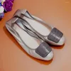 Buty zwykłe Summer Kobiety Płaskie projektantki Kryształowe gumowe mokasyny bez poślizgu oddychające mokasyny Plus Size 35-43