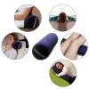 Oreiller multifonctionnel gonflable long corps oreiller lombaire jambe yoga oreiller positions de voyage soutien coussin d'air avec pompe à main en plastique