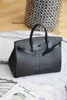 Sac à main pour femmes BK L Bk, fil de cire cousu à la main, 40cm, peau de Crocodile brumeux, boucle noire, sac à main pour femmes