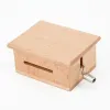 Boxes HandCranked Music Box Wooden Box With Hole Puncher And Paper Tapes Creative Diy Log Color Can Compose Music Box Special Gifts