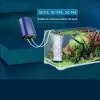 Tillbehör Silent Aquarium Oxygen Air Pump med Check Valve Fish Tank Four Holfs Large Oxygenator Aquarium Air Compressor Aerator 3W 9W 14W 14W