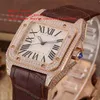 Wristwatches Mults Mults Super Quality Super Quality Super Men's Sapphire 40mm Dial Luminous Real 2813 Movement Rose Gold Set Diamond CA2510