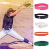 Belts Youth Athletic Belt Baseball Softball Set With Adjustable Length Elastic Alloy Buckle Solid Color Imitation For Boys