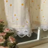 Gardiner Daisy Short Valance Tier Gardiner för Kitchen Farmhouse Bookhelf Ruffle Lace Hotel Door Treating Partition Dekoration Drapes