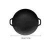 Pans Round Grill BBQ Thick Wok Top Frying Pan Griddle Non-stick Cooker