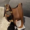 Schoudertassen Pu Lederen Crossbody Tas Voor Vrouwen 2024 Vintage Grote Dames Tote Koreaanse Mode Luxe Designer Vrouwelijke Handtassen