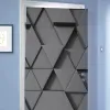 스티커 3D 시뮬레이션 도어 스티커 옷장 리노베이션 스티커 냉장고 스티커 침실 및 거실 벽 스티커