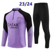 2023 2024 PSGes Herren Kinder-Fußball-Trainingsanzug Langarm 23 24 Paris Man Kinder-Fußball-Trainingsanzüge Trainingsanzug-Kits Survêtement Foot Chandal Futbol FAN PLAYER VERSION