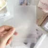 Borse portaoggetti 100 pezzi Busta di plastica satinata Sigillo di carta trasparente bianco Decorazione regalo Custodia autoadesiva per imballaggio di caramelle