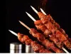 Brochettes de Barbecue réutilisables en acier inoxydable, 50 pièces, bâton de fer pour Kebab, outils de pique-nique de Camping en plein air, outils de cuisine