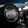 스티어링 휠 커버 3pcs/set 부드러운 따뜻한 플러시 커버 기어 시프트 핸드 브레이크 겨울 푹신한 자동차 액세서리 핑크 블루 퍼플