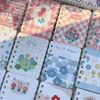 PC Random Lovely Mini Notepad Retro Europeisk stil Flower Small Journal for Kids Cute Scrapbook Coil Notbook Student Supplies